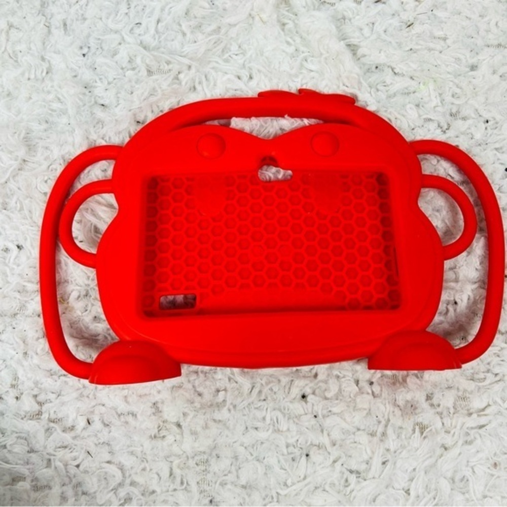 Red Tablet kids monkey Case with Handle